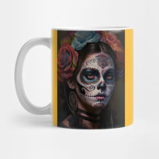 Day of the dead V2 - Women Oil paint Mug